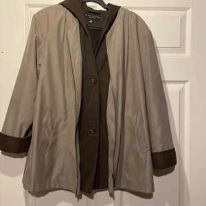 Gallery Petite lined rain jacket